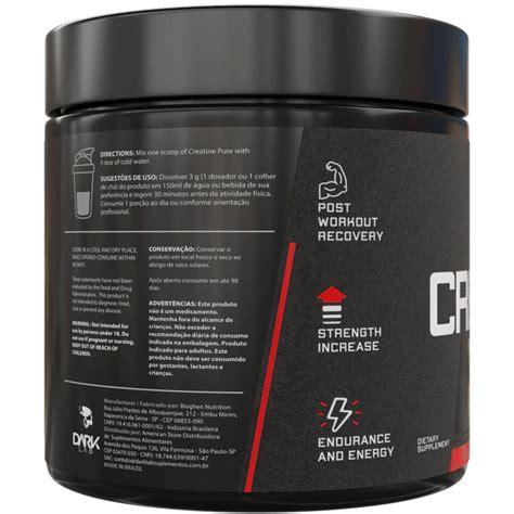 Creatina Pura Monohidratada G Dark Lab Nutricentral