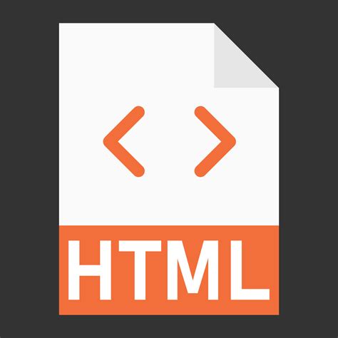 Modern Flat Design Of Html File Icon For Web 11721486 Vector Art At