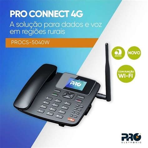 Telefone Celular Rural Fixo De Mesa 4g Procs 5040w 01 Pro Eletr