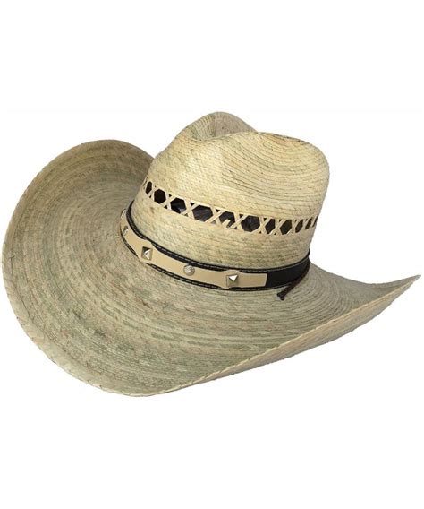 Mexican Palm Western Sombrero Cowboy Hat Safari Sun Lifeguard Gardener SPF Big Brim Natural ...