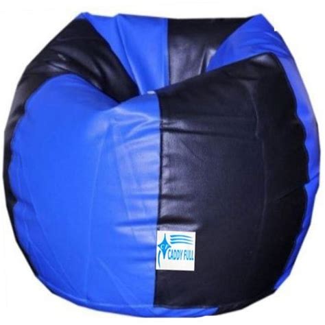 Caddyfull Leather And Suede Blue Navy Blue Jumbo Bean Bags At Rs 400