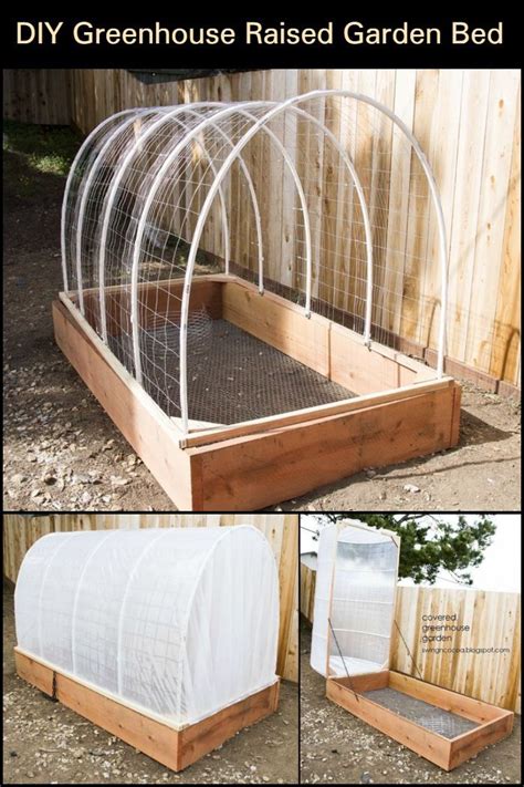 Impressive DIY Greenhouse Raised Garden Bed - The Owner-Builder Network | Building a raised ...