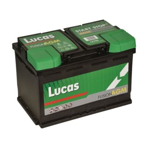 Lucas Lf Agm Vrla Car Battery Agm V Ah Cca Fits Volvo