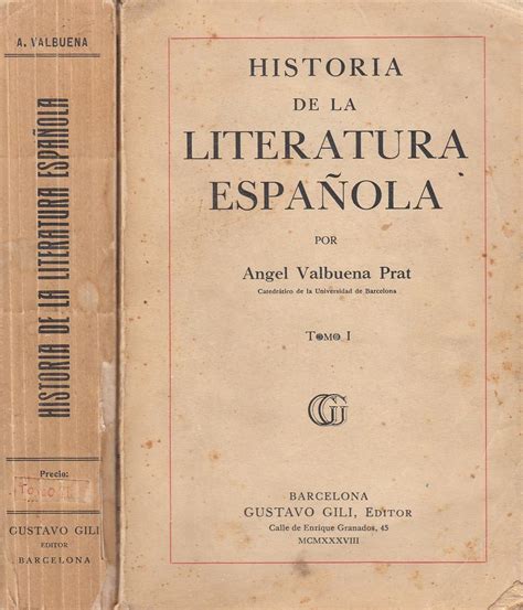 HISTORIA DE LA LITERATURA ESPAÑOLA 2 Tomos OBRA COMPLETA Barnebys