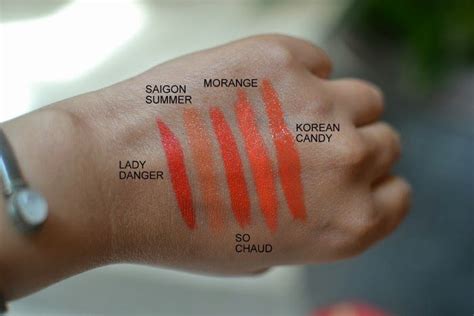 5 Fabulous Orange Lipsticks By Mac Swatches Lady Daner Saigon