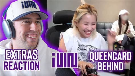 G I Dle Reaction Post Dive Recording Behind Queencard Youtube