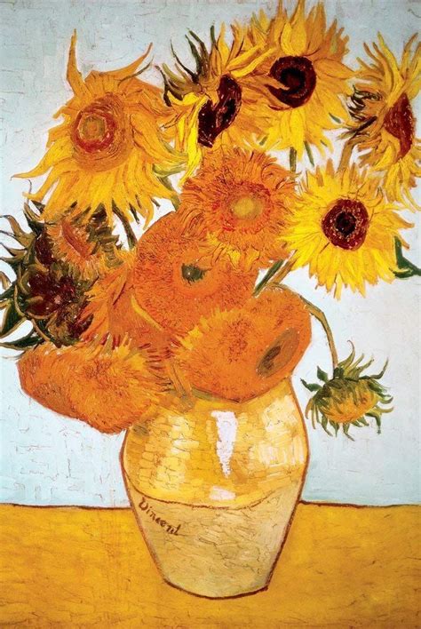 Sunflowers 1888 By Vincent Van Gogh Art Poster 24 X 36 Inches Art Van