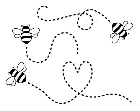 Bee Paths Svg Etsy Australia