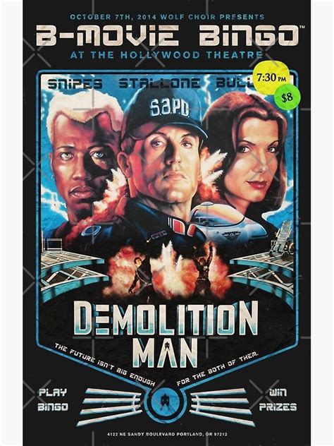 "Demolition Man Movie Poster" Poster for Sale by TurboFunk | Redbubble