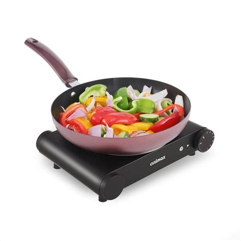 Cusimax Electric Burner Hot Plate For Cooking Cast Iron Hot Plates Heat Up In Seconds Adjustable