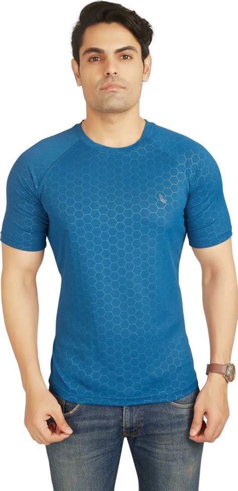 Buy Outlaws Men Blue Polyester Printed Round Neck Tshirt Xxl Online