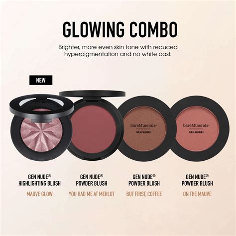 Bareminerals Gen Nude Highlighting Blush Peach Glow In Blush