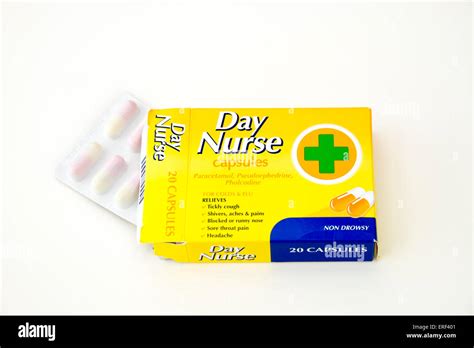 Packet of Day Nurse cold remedy capsules Stock Photo - Alamy