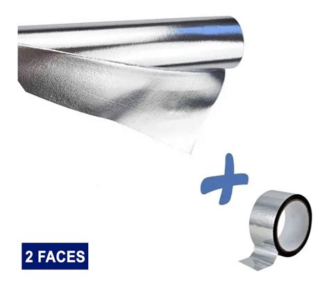 Manta Térmica Para Telhado Dupla Face Disfoil 100m² 2 Fita