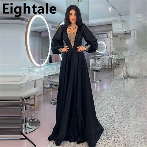 Eigtale Vestido De Noche De L Nea A Para Mujer Vestido Formal Rabe De