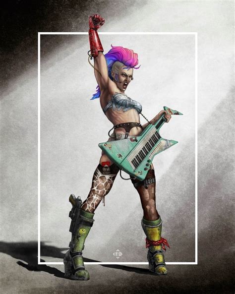 ArtStation - Cyberpunk 2020 Rockergirl Character Art | Character art ...