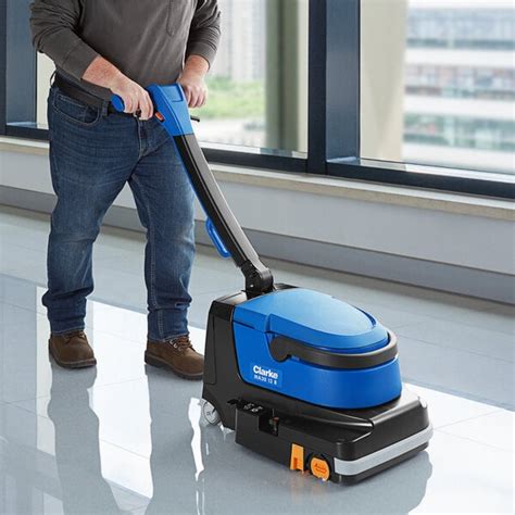 Clarke MA30 13B 14" Cordless Walk Behind Cylindrical Floor Scrubber ...