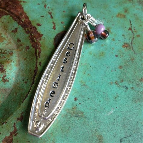 Stamped Vintage Upcycled Spoon Fork Jewelry By Juliesjunquetique