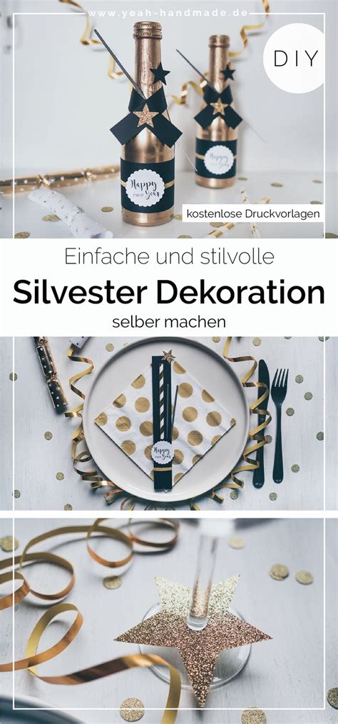 Diy Silvester Deko Yeah Handmade Silvester Deko Selber Machen