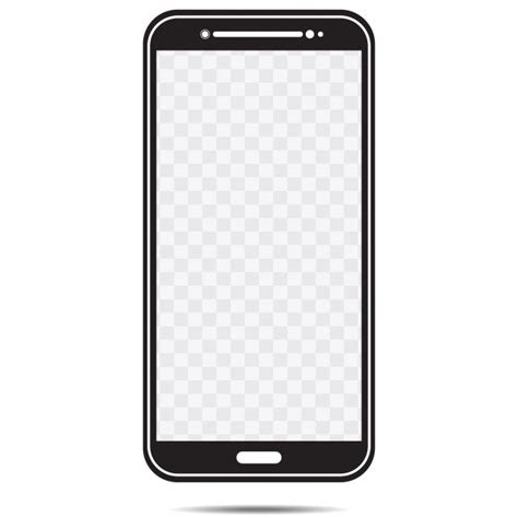 New Phones Clipart PNG Images, New Phone Template Black White Isolated ...