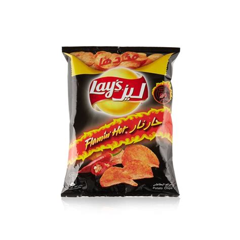 Lay S Flamin Hot Potato Chips 80g Spinneys UAE