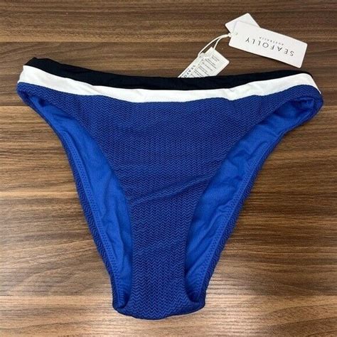 Seafolly Spliced High Rise Bikini Bottoms EBay