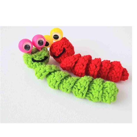 Finger Puppet Googly Eyes Worry Worm Crochet Pattern Pdf Printable