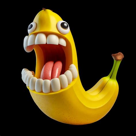 Banana, Funny Cartoon Free Stock Photo - Public Domain Pictures