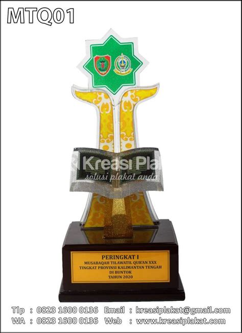 Referensi Desain Untuk Piala Mtq Kreasi Plakat