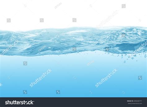 Waterwater Splash Isolated On White Backgroundbeautiful Stock Photo