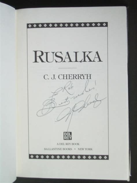 Rusalka By Cherryh Cj Very Good Hard Cover 1989 First Edition