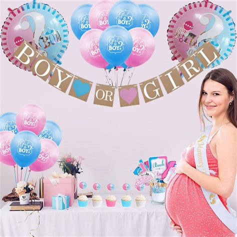 Yingzhou Gender Reveal Party Supplies Kit Baby Gender Reveal