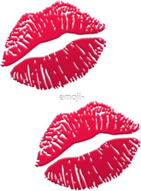 Lip Emoji: Stickers | Redbubble