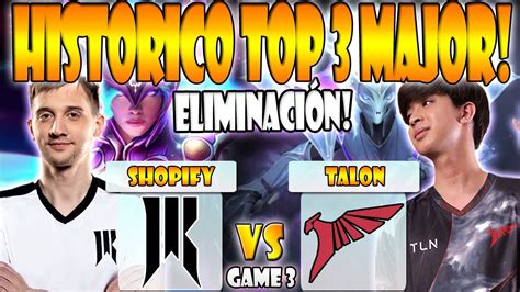 TALON VS SHOPIFY REBELLION BO3 GAME 3 ELIMINACIÓN ARTEEZY VS 23SAVAGE