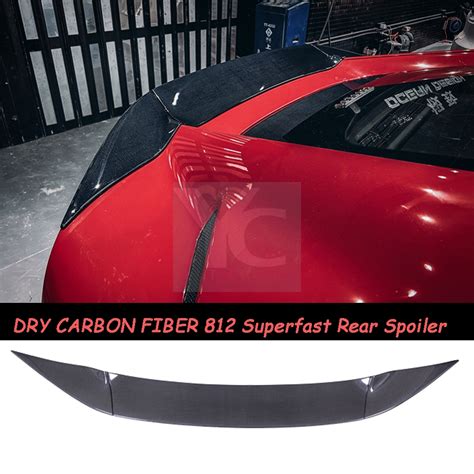 Dry Carbon Fiber Msy Softkit Style Rear Spoiler Rear Wing Fit For 2017