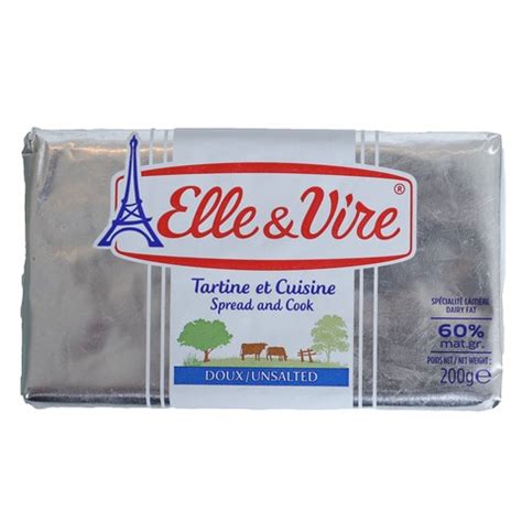 Spread Cook Unsalted Butter 60 Elle Vire 200 G Shopee Thailand