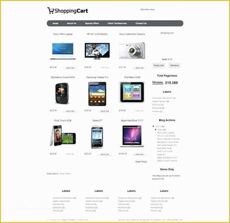 Bootstrap Shopping Cart Template Free Download Of Bootstrap Shop ...