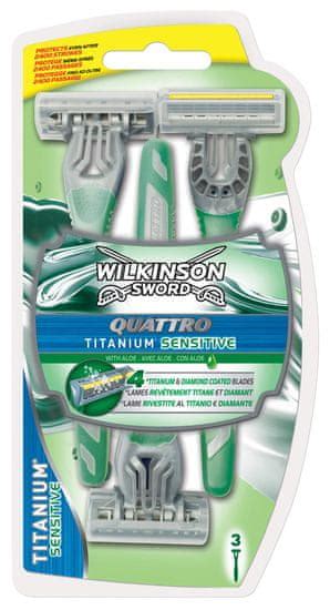 Wilkinson Sword Quattro Titanium Sensitive Britvice Za Enkratno Uporabo