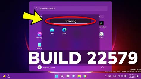 New Windows 11 Build 22579 App Folders Name In Start Menu ISO