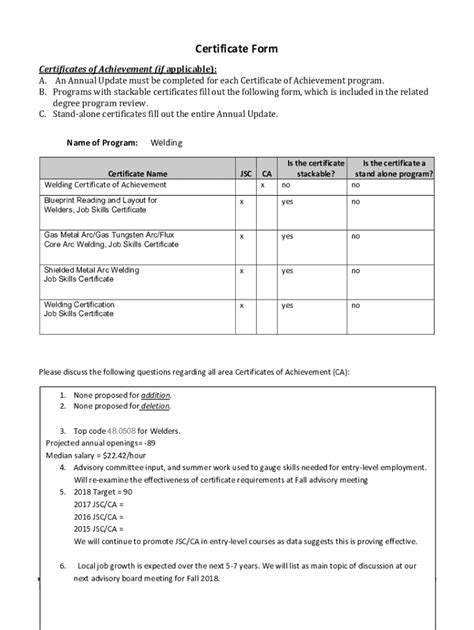 Fillable Online 2018 Admin Office Assistant Certificate Reporting Form