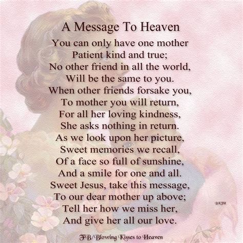 Messages For Mom In Heaven - Imogen Martguerita