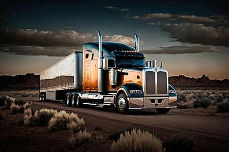 Premium Photo | 18 wheeler big truck photo for background or prints ...