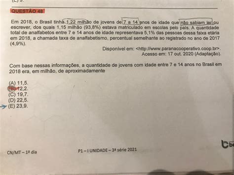 Ol Boa Noite Voc Poderia Me Explicar Esta Quest O Grata Explica