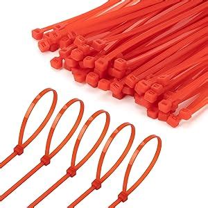 Amazon Armpow Inch Red Zip Tie Pcs Lbs Small To