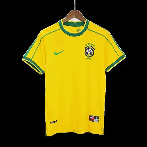 Camiseta Retro Brazil Primera Equipaci N Local Hombre Versi N