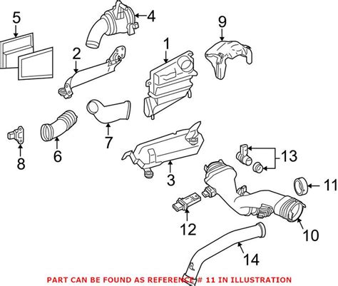 Mercedes Engine Air Intake Seal Genuine Mercedes Benz