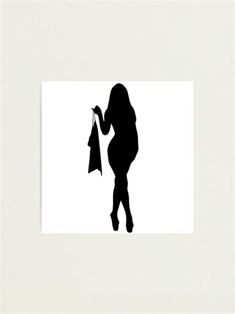 Sexy Silhouette Taking Off Clothes Photographic Print By Edleon