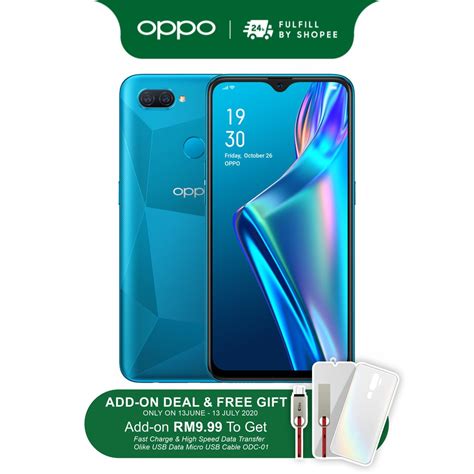 OPPO A12 4GB Smartphone | 4GB RAM + 64GB ROM | 6.22'' HD+ Screen | Dual ...