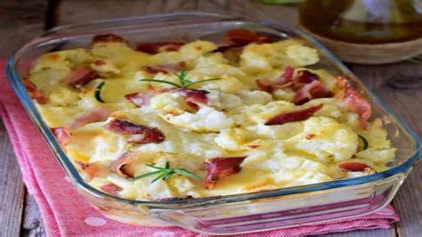 Chou Fleur Gratin Au Bacon Et La Fontina Une Gourmandise La