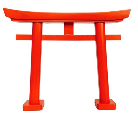 Japanese Small Red Torii Gate Shinto Shrine Kamidana Straight Legs